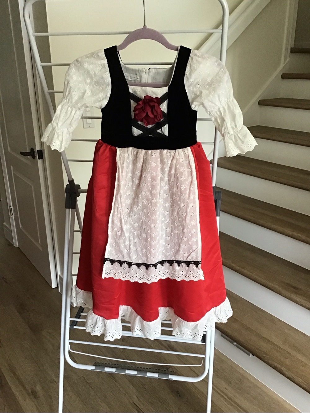 Trish Scully Child Luxe Red Riding Hood Dress